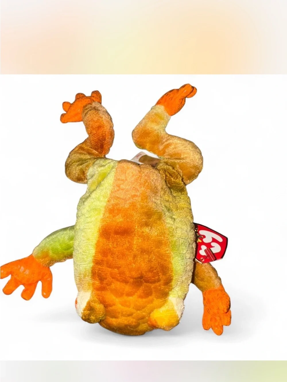 Ty Beanie Baby Prince Plush Frog Multicolored. New